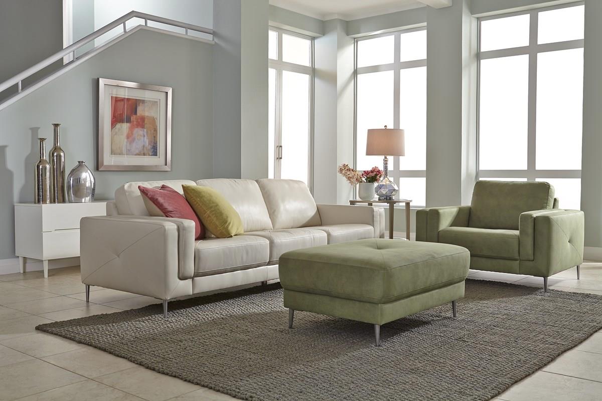 Palliser Zuri Contemporary Sofa with Metal Legs Howell Furniture Sofas